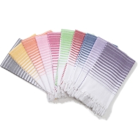 Hot-selling Bathing Türkiye Cotton Adult Tassel Beach Towel Children's Striped Bath Towel Customizable Pad