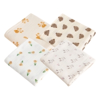 Baby Double Layer Cotton Gauze Bath Time Essential Towels Soft Breathable Cozy and Suitable Summer Bathing and After Swim Drying