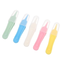 5 Pcs Baby Nose Cleaner Safety Precision Tweezers Portable Booger Remover Round Tips Snot Abs Clip Daily Nasal Care Tools For