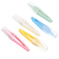 5 Pcs Safety Precision Tweezer Baby Nose Cleaner Portable Booger Remover For Clean Tweezers Round Clip Daily Picker Baby Care