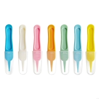 Baby Nasal Tweezer Baby Nose Cleaning Tweezer Round for Head Baby Nose Booger Picker Ear Cleaner Clip Tool Ear Wax Remover J60B