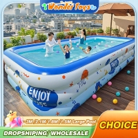 Swimming Pool 3/ 2/1.5M Large Family Pools Children's Inflatable Removable Basen for Baby Home Outdoor Adult Kids Water Games
