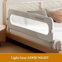 Indoor Foldable Baby Bed Guardrail Bedroom Railings for Children Sleeping Protective Barrier Rail Anti-Fall Safety Infant Fence