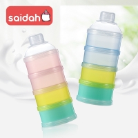 Baby Feeding  Portable 4 Layer Milk Powder Storage Box Fruit Snacks Candy Food Container