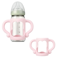 Bottle Universal Silicone Bottle Handle for narrow baby bottles, easy to grip, fits most bottles - BPA free soft silicone