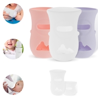 Silicone Sleeves Silicone Baby Bottle Cover Insulated Glass Bottle Compatible with AVENT Glass Natural Baby Bottle 4/8Oz
